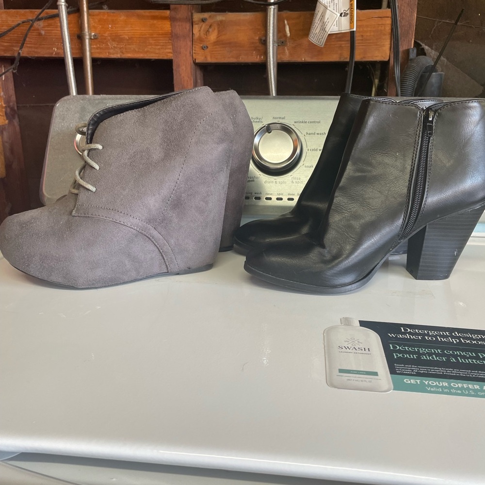 These are no name brand shoes but cute and only worn twice each